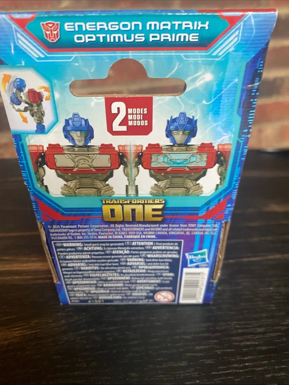 Hasbro Transformers ONE Optimus Prime Figure - Blue, Red & Silver